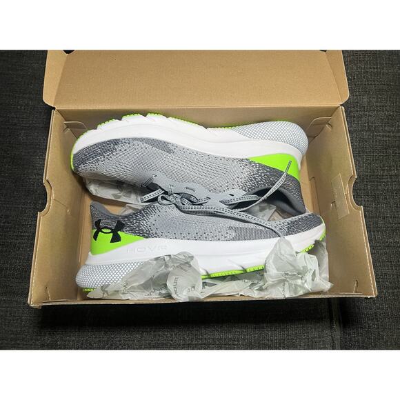 Under Armour Men's HOVR Turbulence 2 Running Shoes Gray Green Sneakers Size 11 - Picture 8 of 9